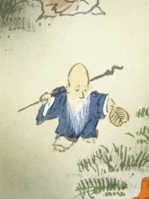 道具 ] - 道具 秀月筆 寿福蓬莱山水 肉筆絹本掛軸（共箱） | ネット
